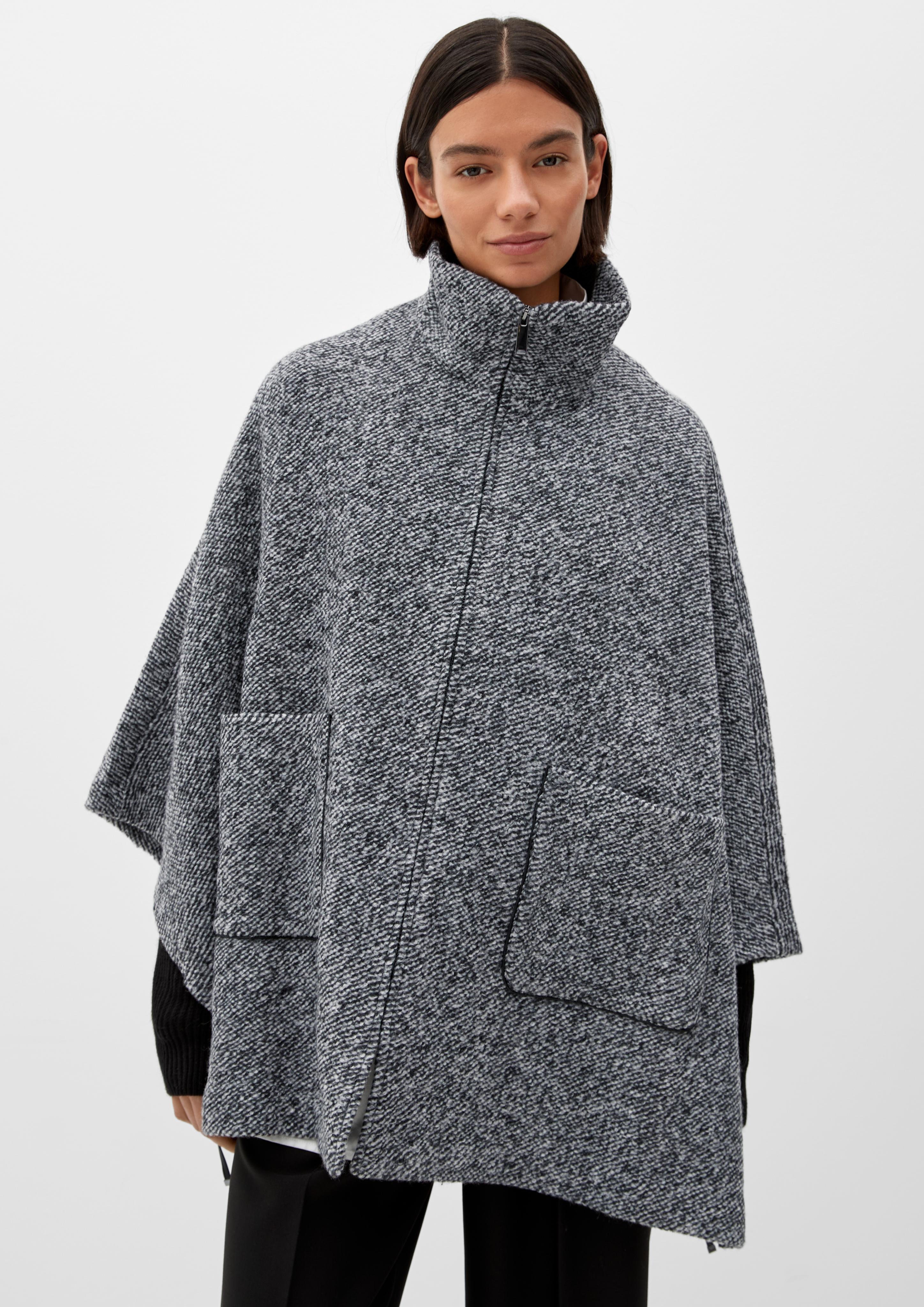 Cape aus Wollmix  2124021-99P0