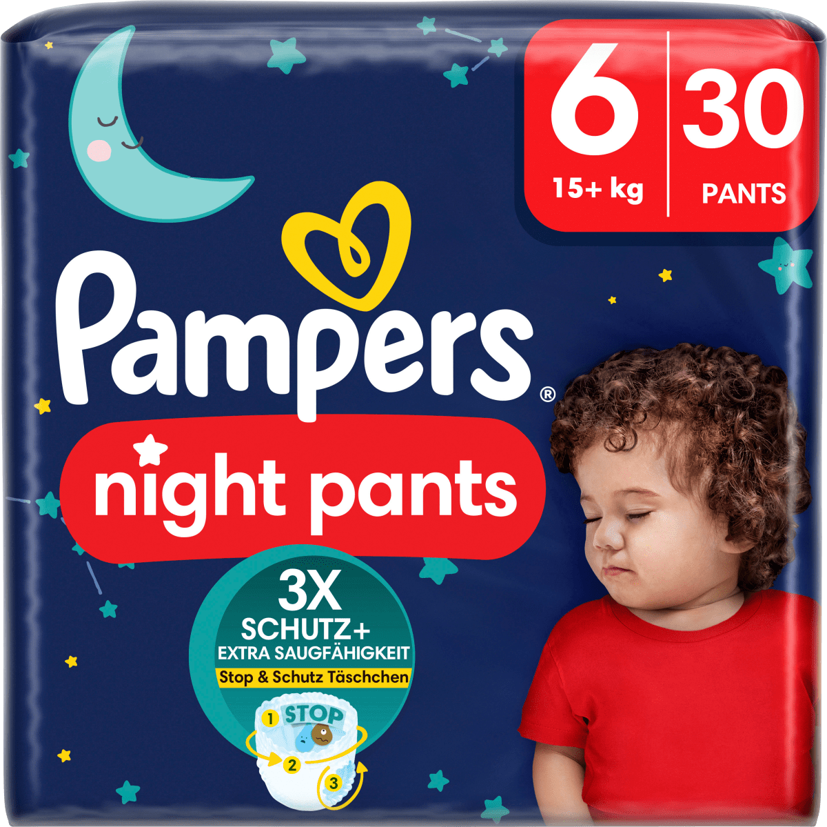 Baby Pants night Baby Dry Gr. 6 (15+ kg), 30 St