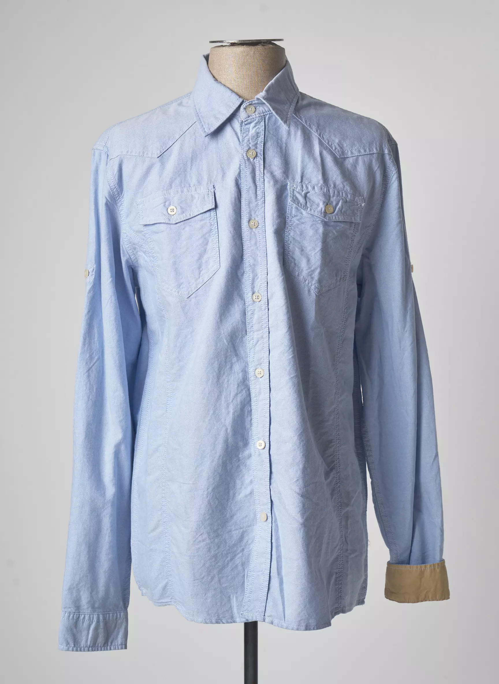 Tibet Manches Longues Homme couleur bleu