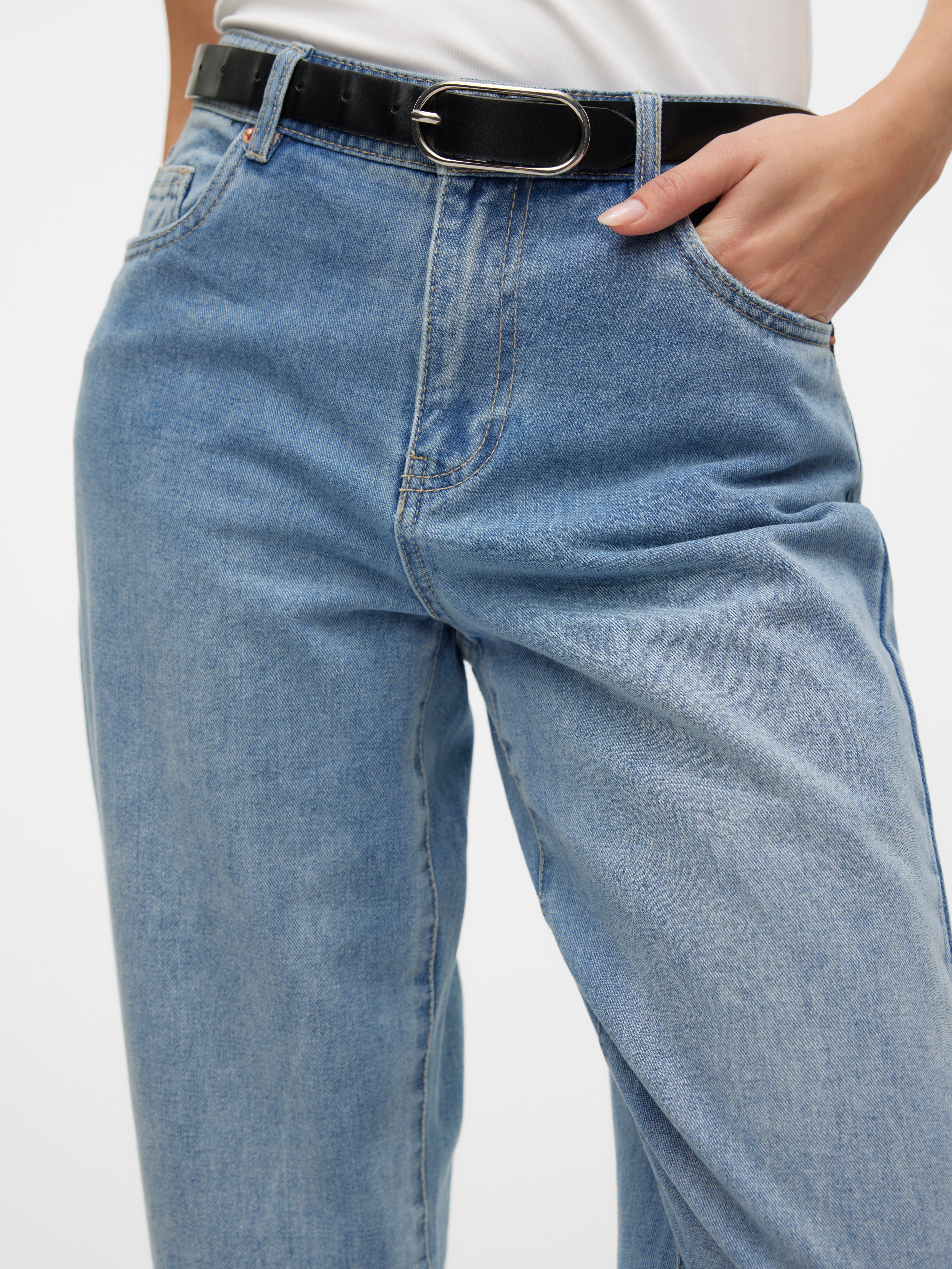 VMEVELYN Niedrige Taille Locker geschnitten Jeans