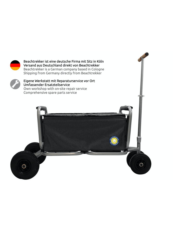 Beachtrekker Beachtrekker LiFe faltbarer Bollerwagen   Bremse, klappbarer Handwagen (Schwarz) günstig kaufen onesize