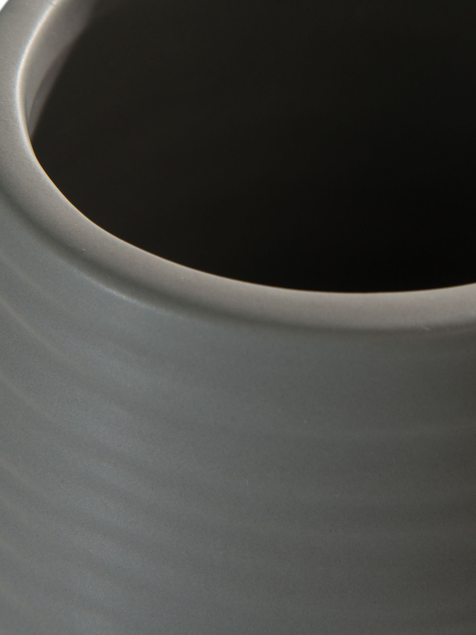 Leshan Deko-Vase, Grau