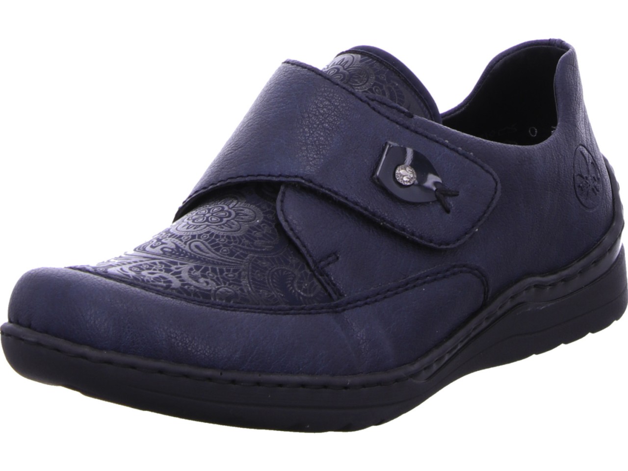 RIEKER Sportliche Slipper blau