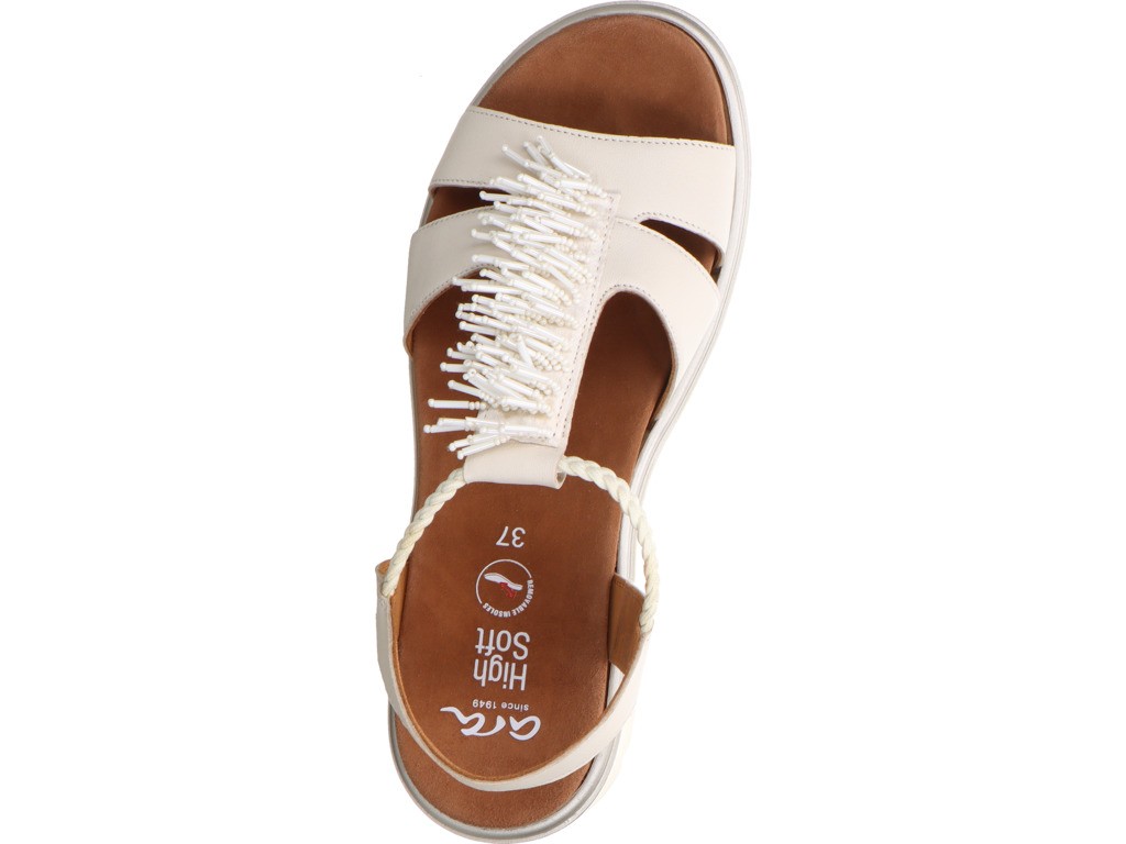 ARA Klassische Sandalen weiss Bilbao-S cream