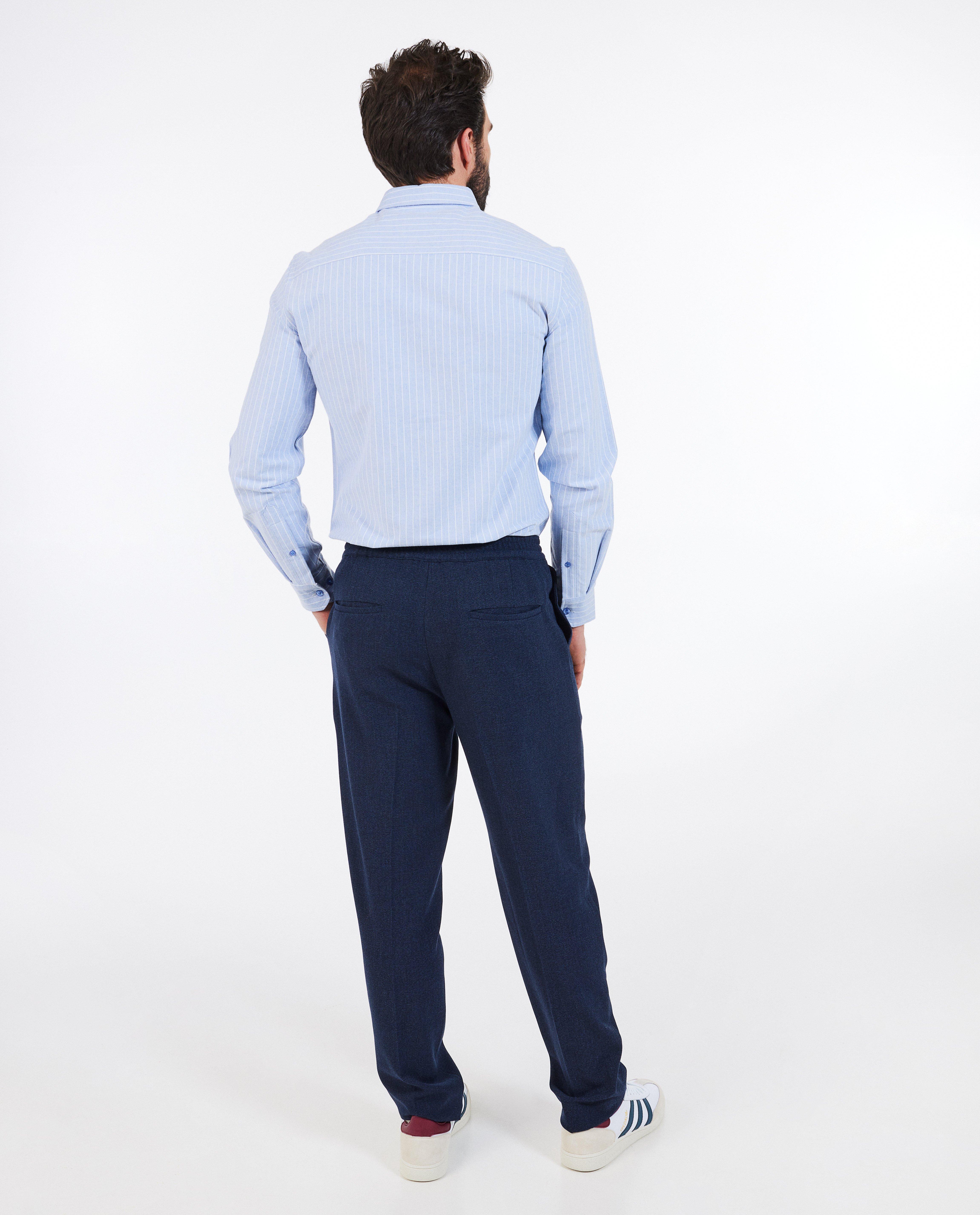 Cămașă Iveo cu dungi, croială slim fit, albastră
