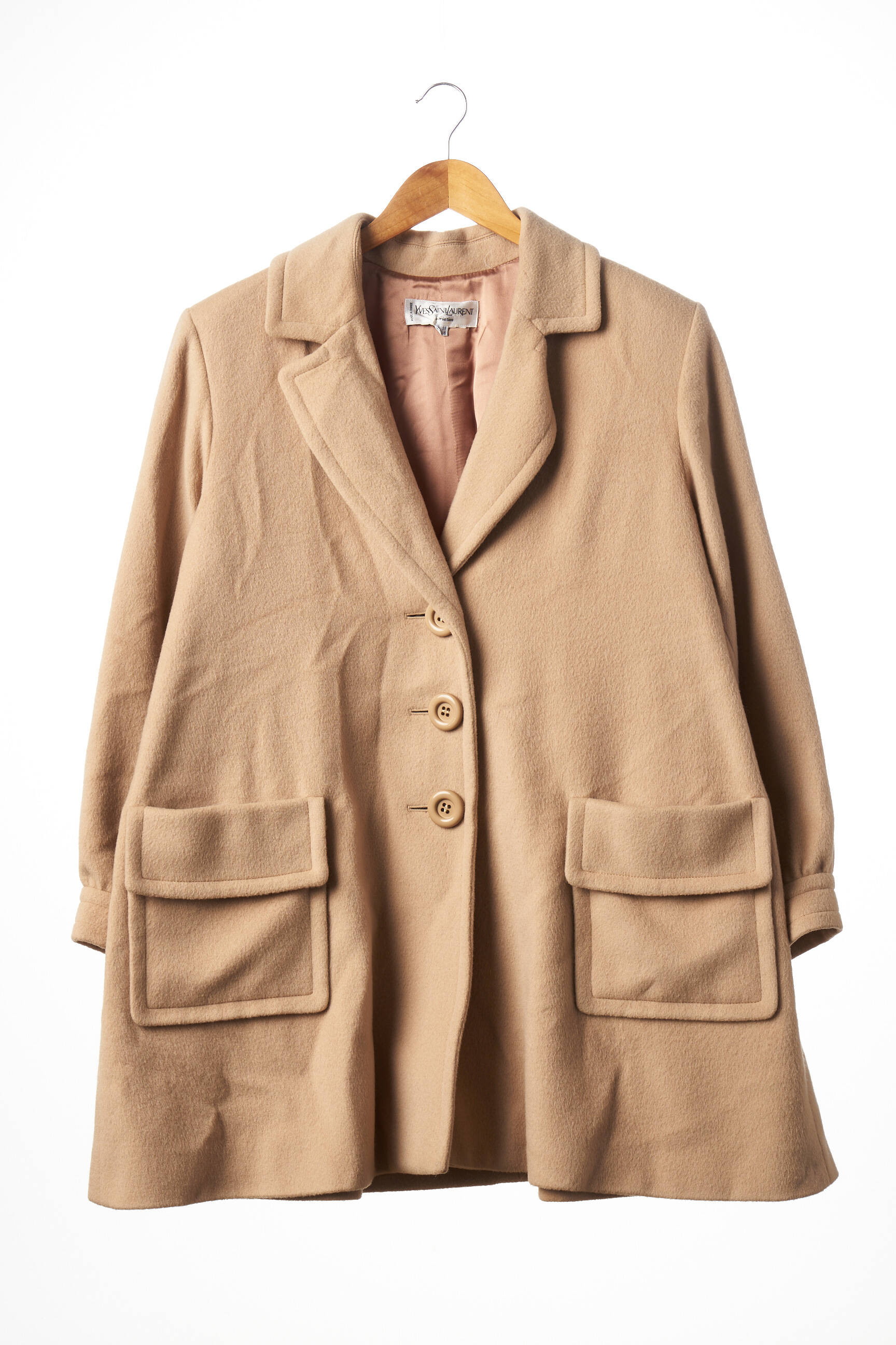 Yves Saintlaurent Manteaux Longs Femme couleur beige