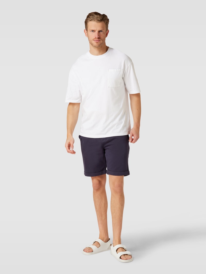 Bermudas mit 5-Pocket-Design Modell 'Carter' in dunkelblau
