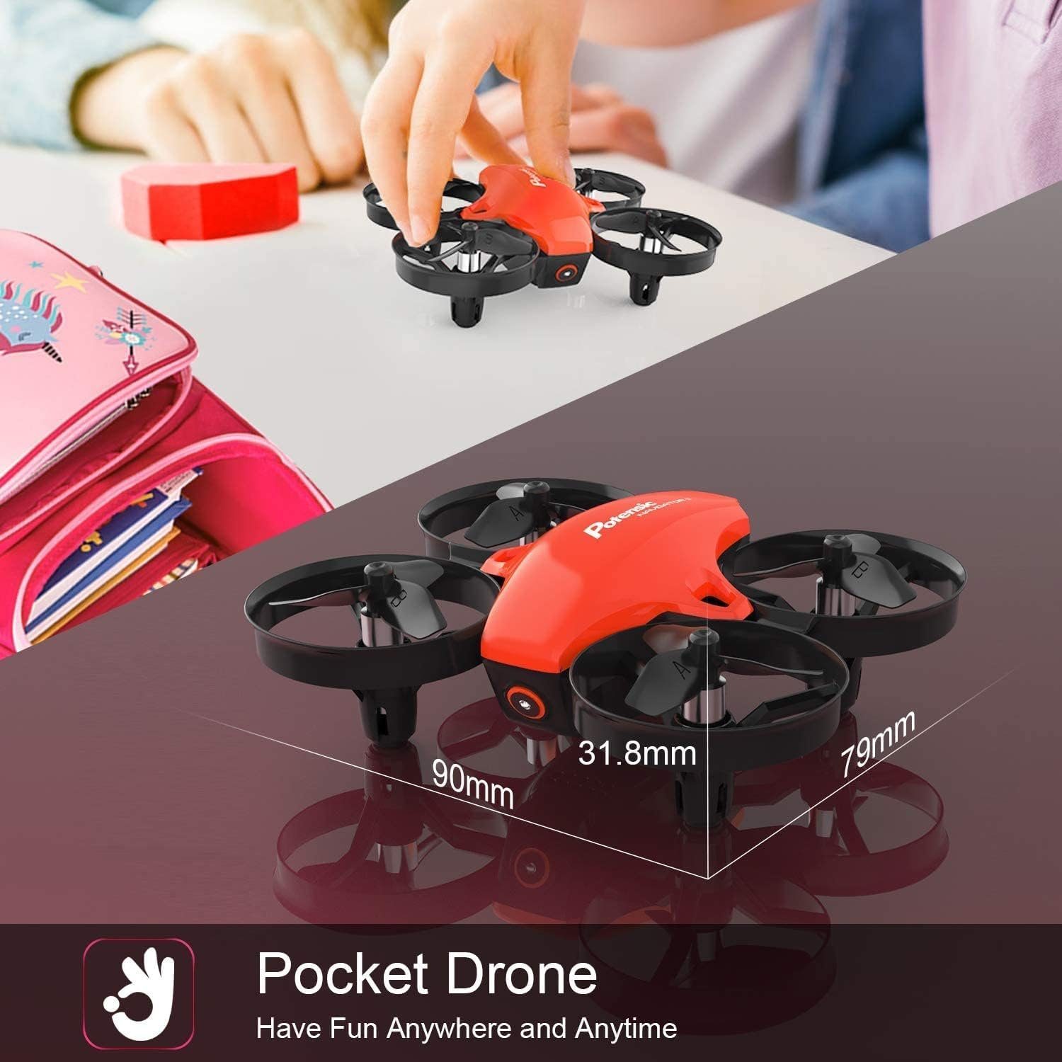 Potensic Drohne (Quadrocopter, Mini Drone mit Höhenhaltemodus, Start/Landung mit einem)