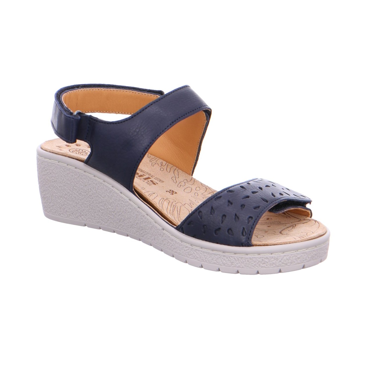 MEPHISTO Keilsandalen blau NAVY
