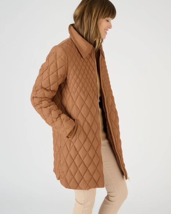 Manteau matelassé col chemisier Thermolactyl