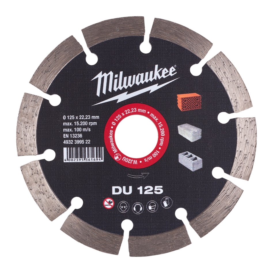 Amoladora de diamante Milwaukee Accessories 4932399522 DU 125
