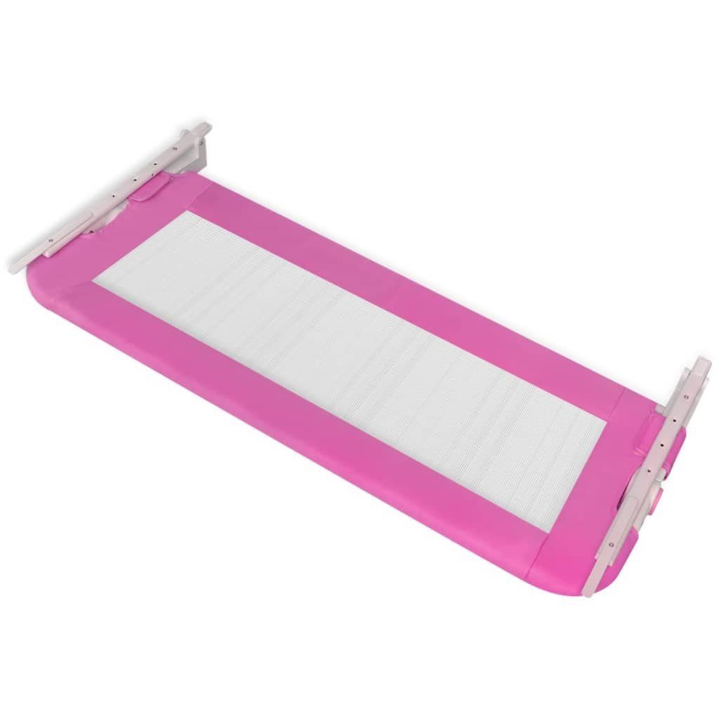 vidaXL Bettschutzgitter Bettschutzgitter Rausfallschutz Bettgitter Seitenschiene 2 Stück Rosa