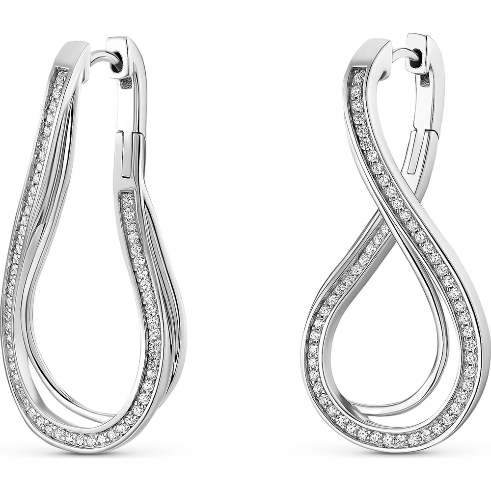 Jette Créoles 925 Argent Boucles d'oreilles