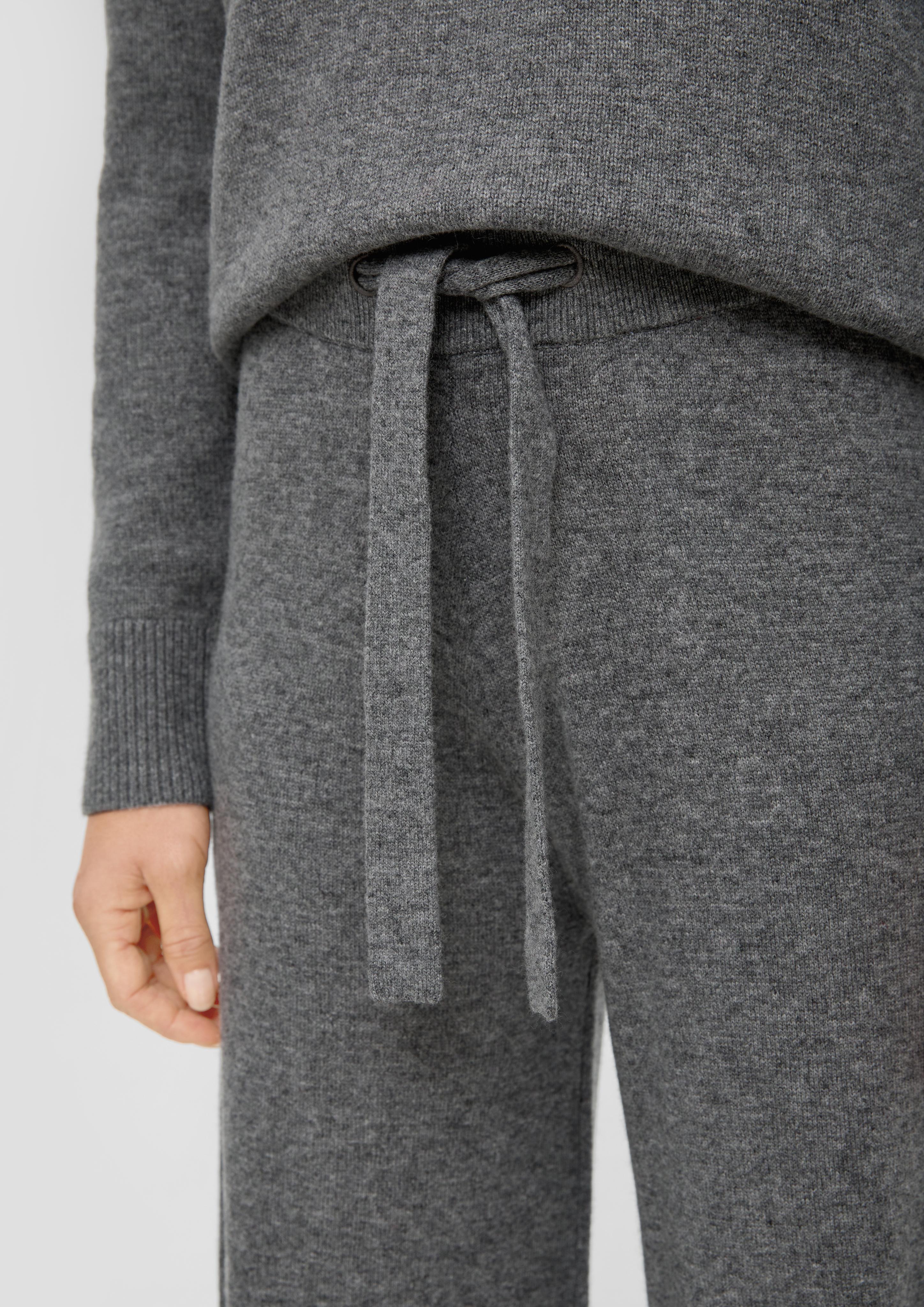 Wide Leg-Hose aus Merino-Kaschmir-Mix  2138045-9730