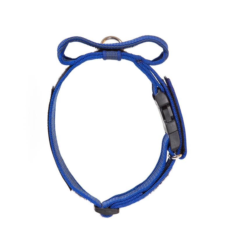JULIUS-K9 Hundehalsbänder JULIUS-K9 Halsband mit Griff 50mm blau/ grau