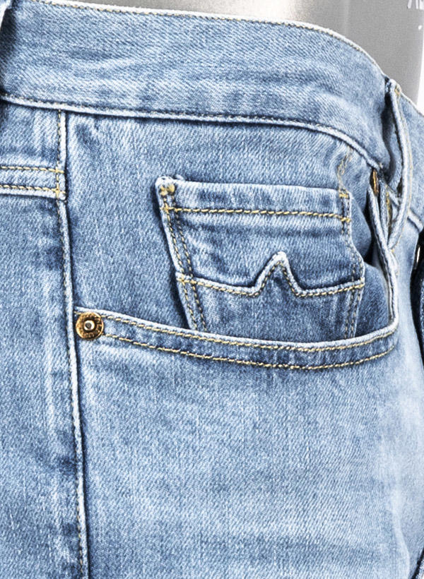 Alberto, Jeansshorts Slipe-K, Tapered Fit, Bio Baumwoll-Stretch, hellblau