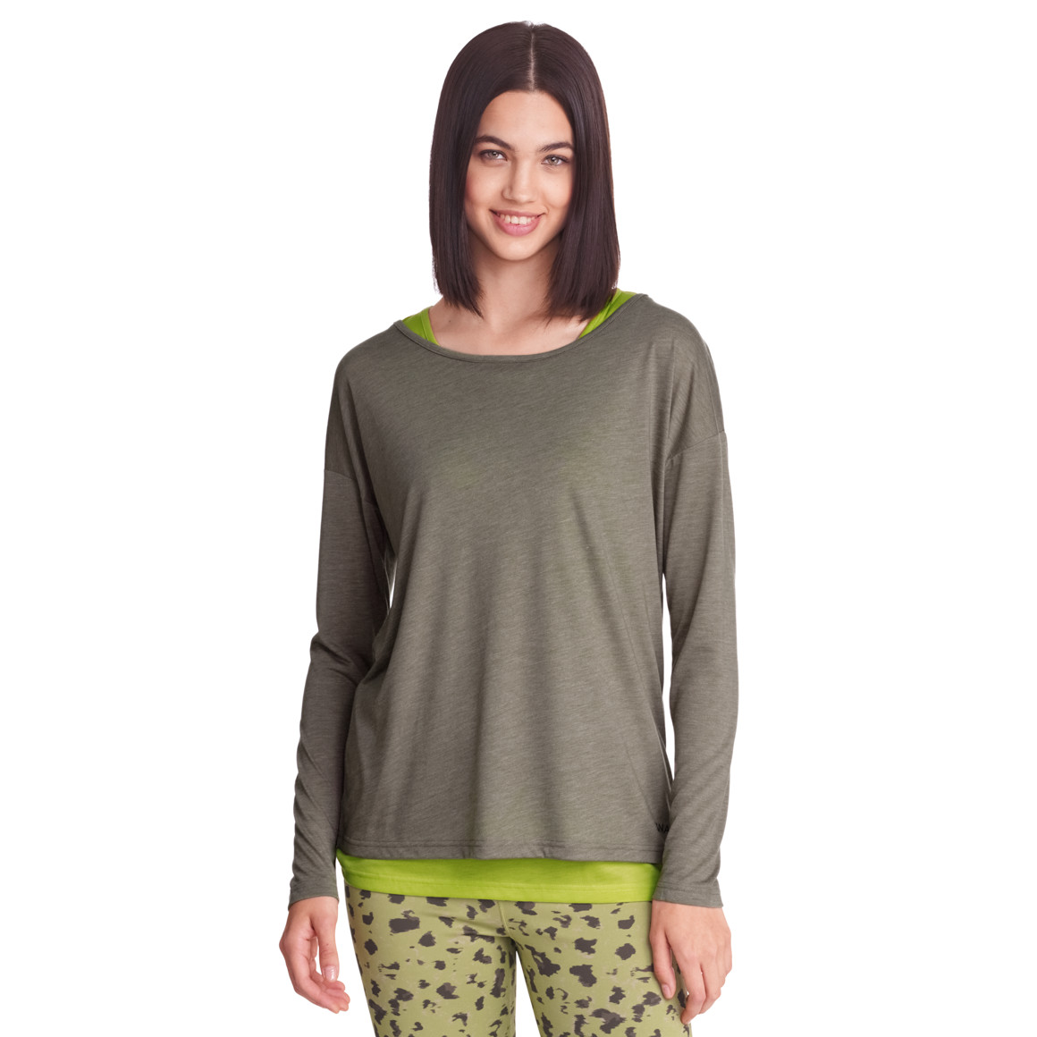 Damen Yoga-Langarmshirt und Top im Set