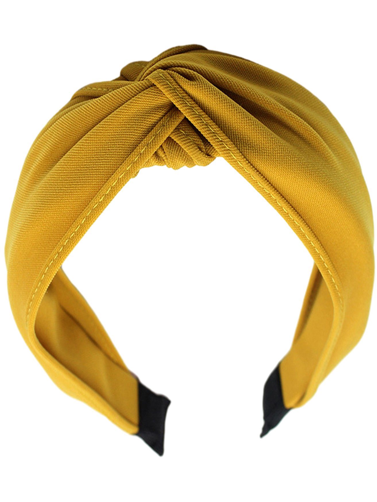 HOHEA H Haarband Haarband Damen Winter, Haarband Schminken, Haarband Mädchen, 1-tlg., Haarbänder für Mädchen, Haarbandkosmetik, geflochtene Haarbänder, Purious Haarband, rotes Haar, gelbes Haar mit Gelb