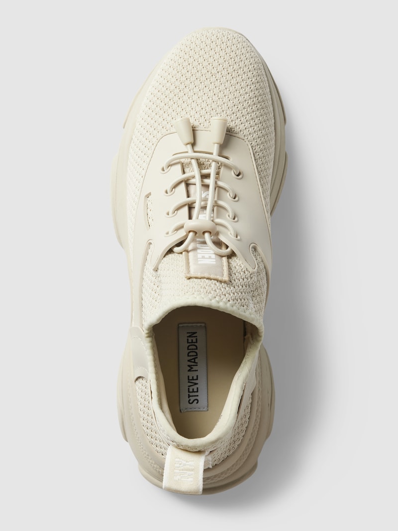 Sneaker mit Label-Patch Modell 'MATCH' in sand