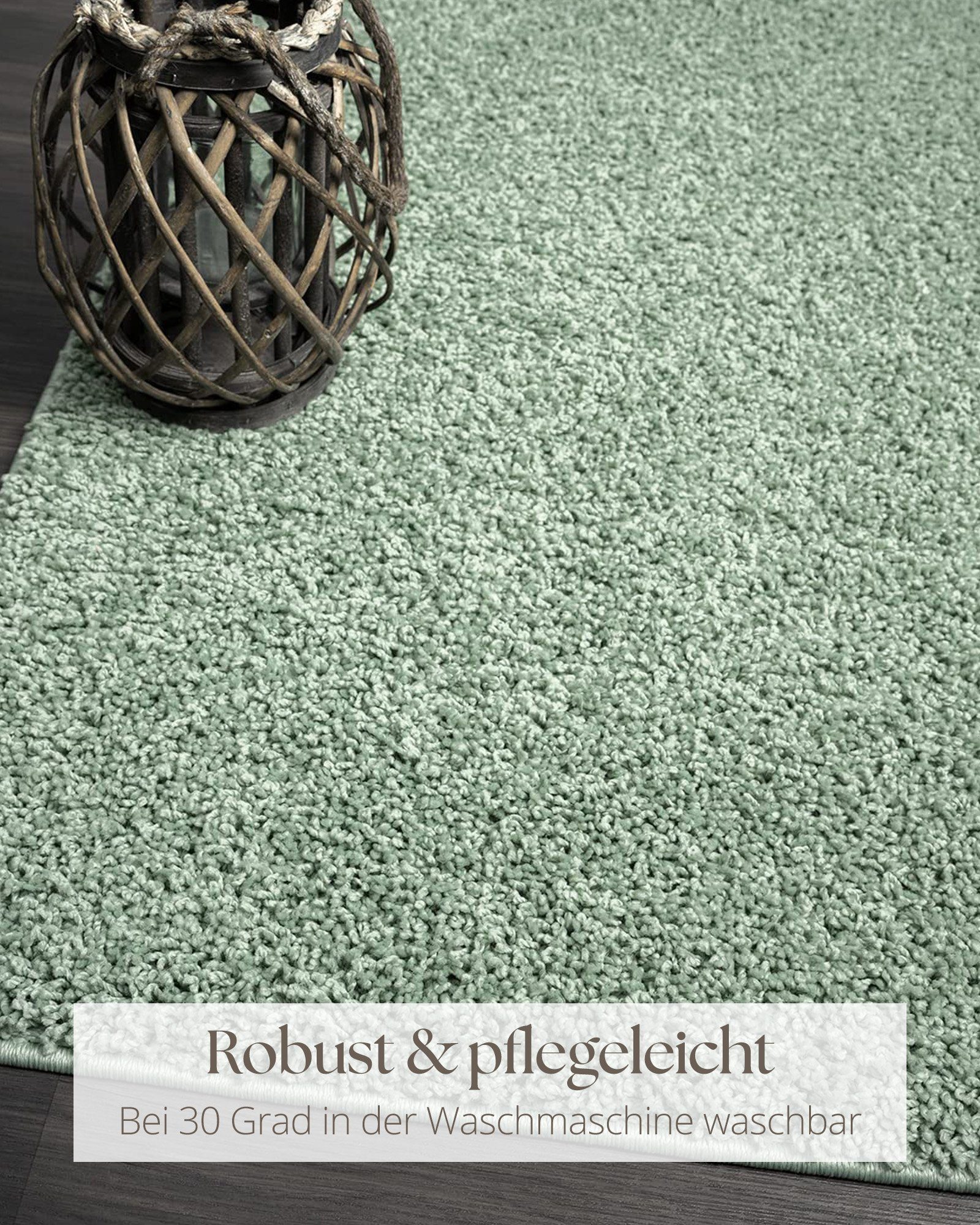 Hochflor-Teppich Foxy Shaggy Teppich, the carpet, Rechteck, Höhe: 30 mm, Langflor, Wohnzimmer, Schlafzimmer, waschbar, Anti-Rutsch