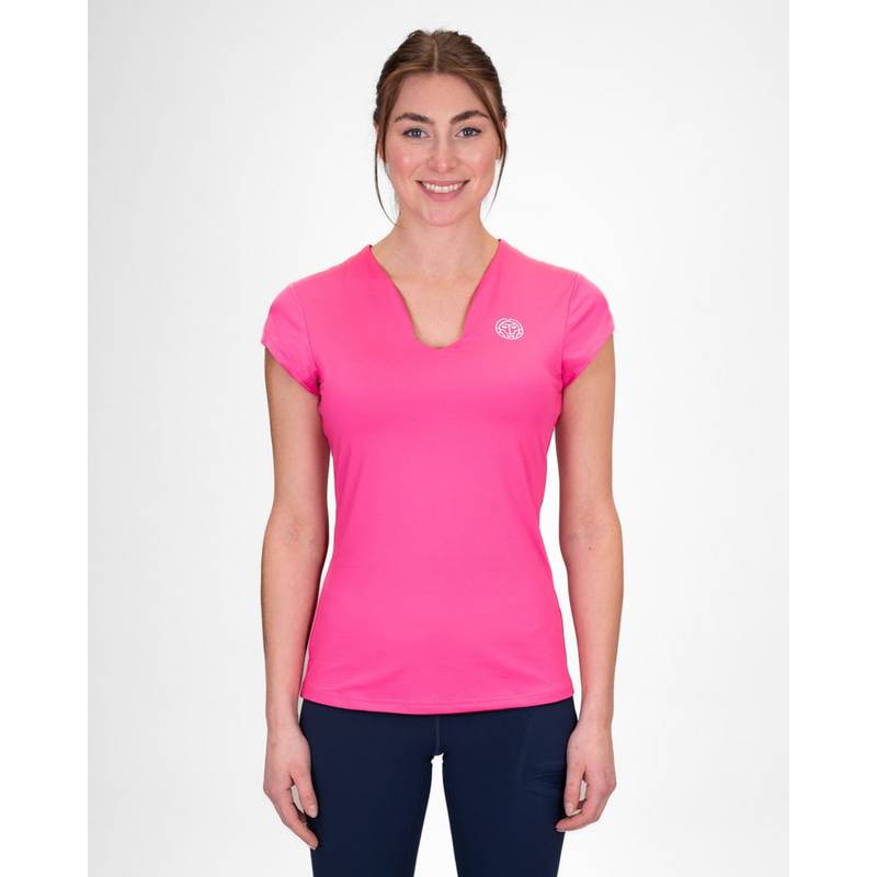 BIDI BADU Pure Wild V-Neck Tee Tennisshirt Damen