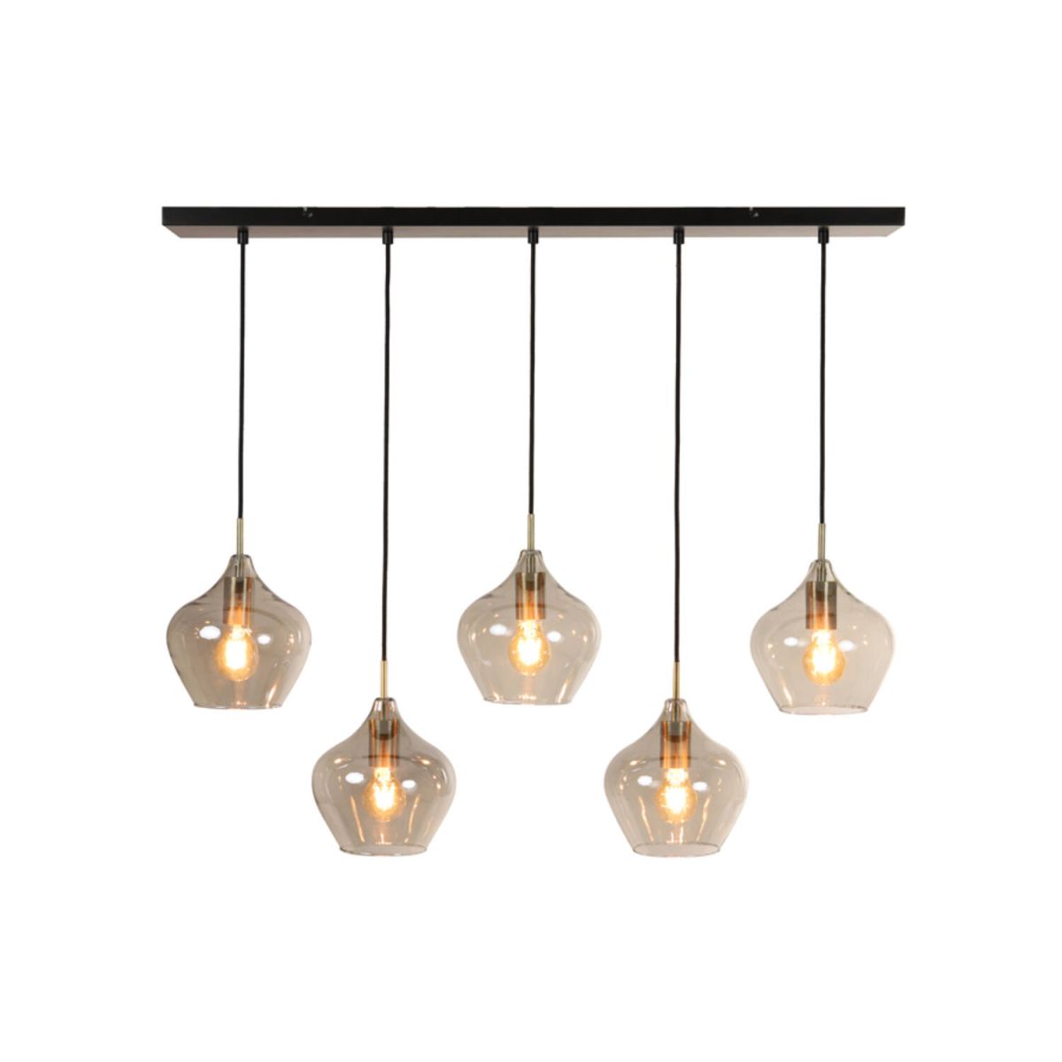 Trendhopper 5-flg Hängeleuchte Rolf Antik Bronze