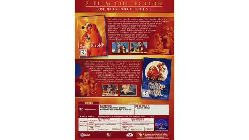Susi und Strolch - Doppelpack ( Classics + 2. Teil)  [2 DVDs]
