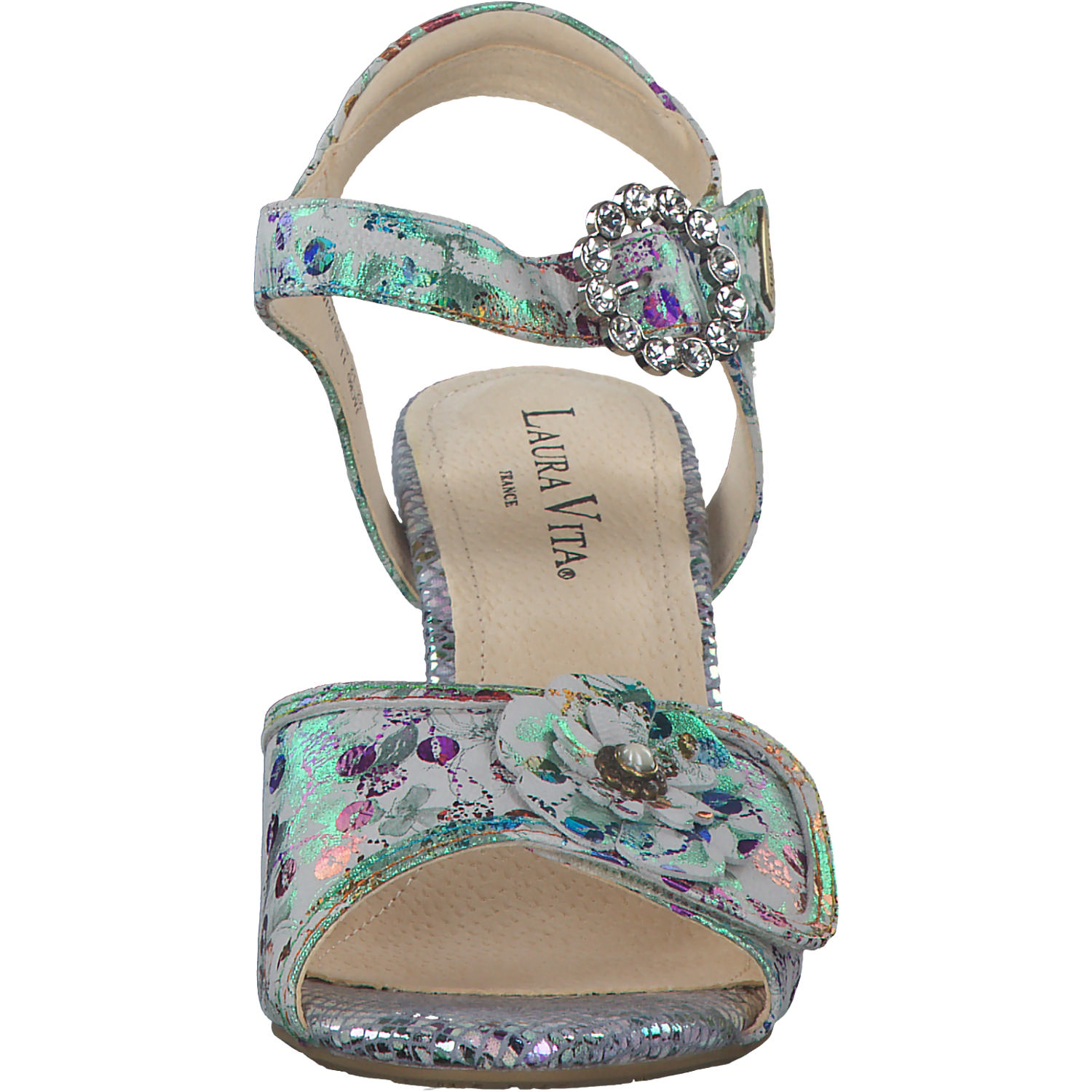 Laura Vita Jacob 11, Plateau-Sandaletten, Damen, blanc