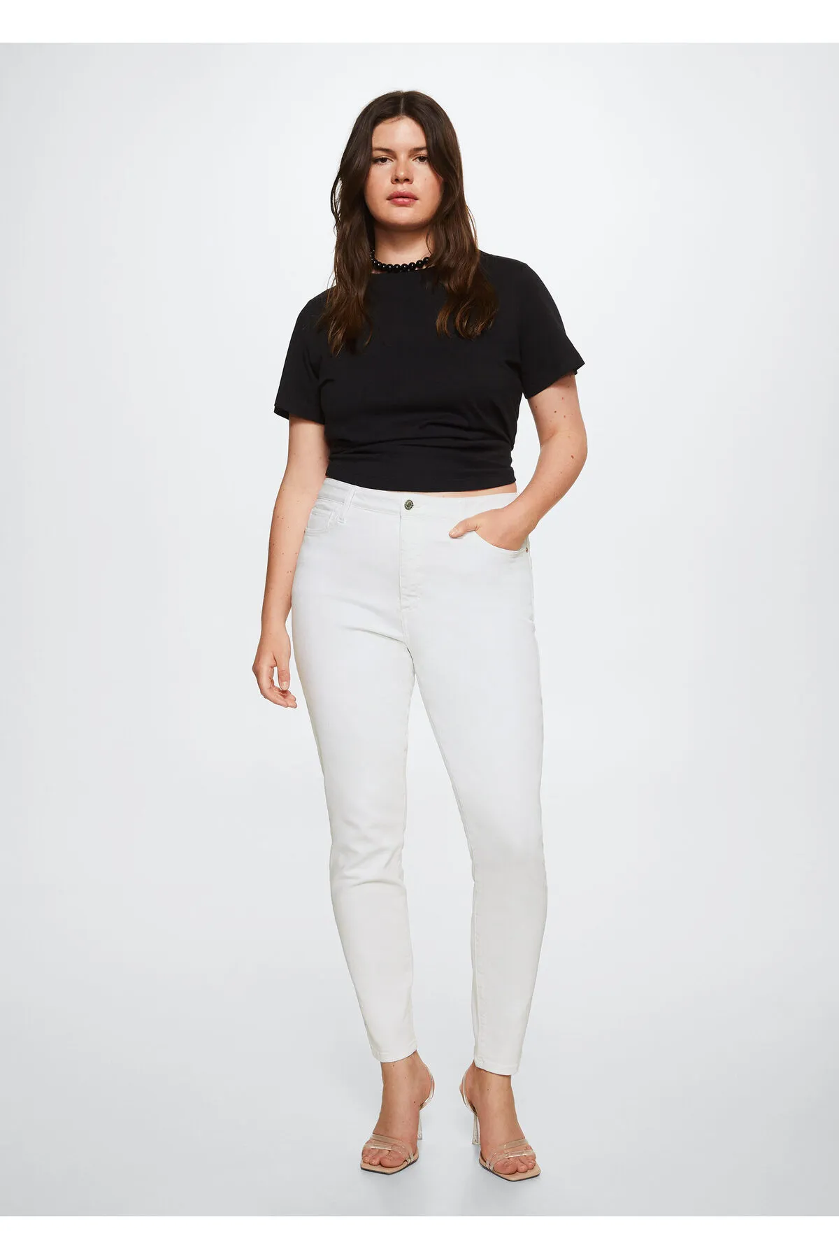 MANGO  Weiße Damenjeans 37040353