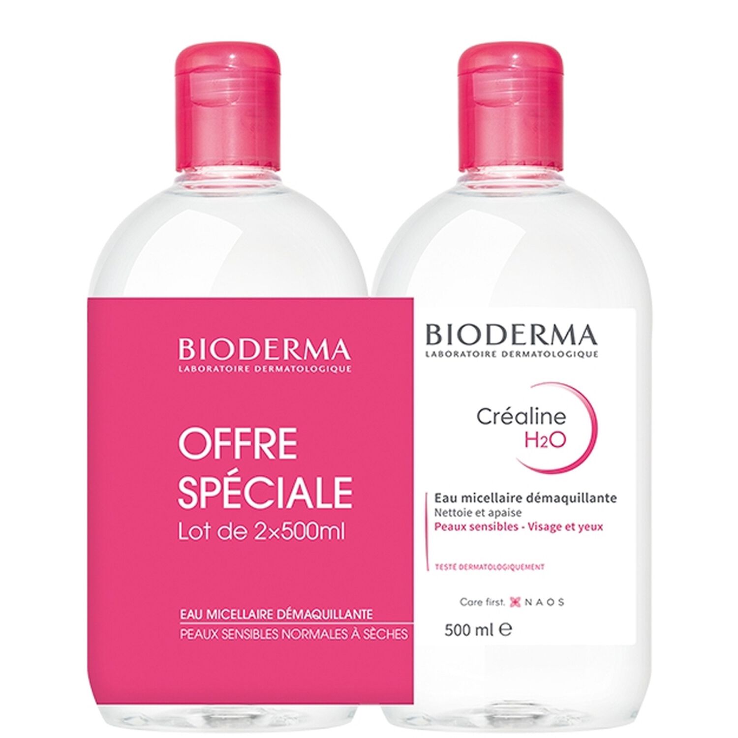Bioderma Créaline H2O TS Solution Micellaire 2x500 ml