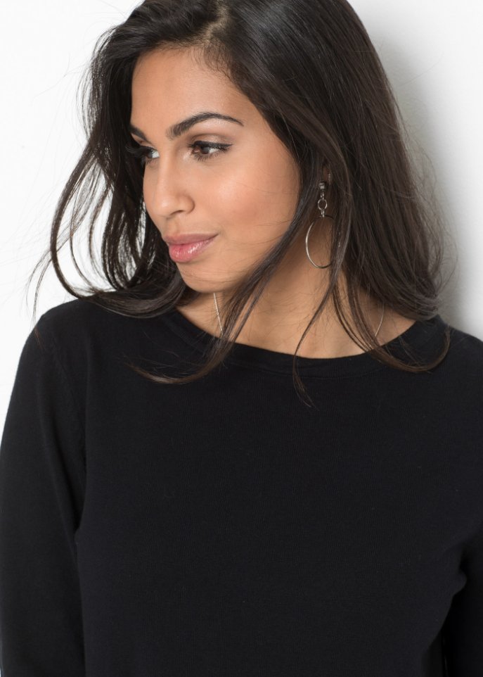 Pullover mit Bluseneinsatz