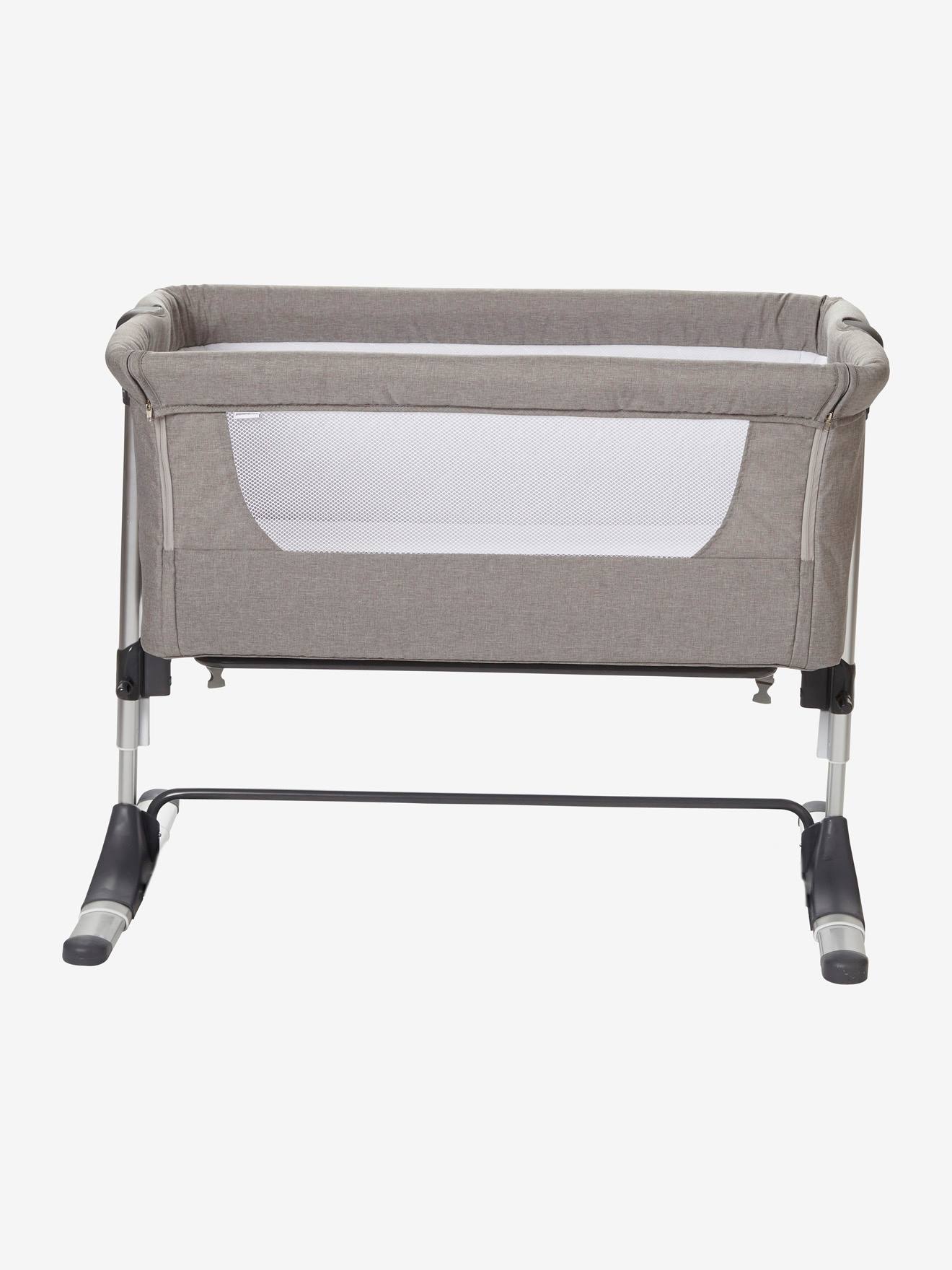 Vertbaudet 2-in-1 Baby Beistellbett/Wiege NEST'BED - grau