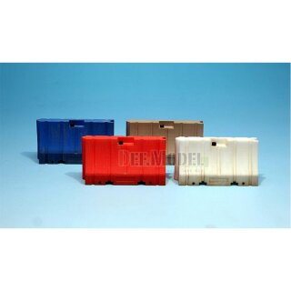 Modern 6ft Plastic Jersey Barrier Set 1/35
