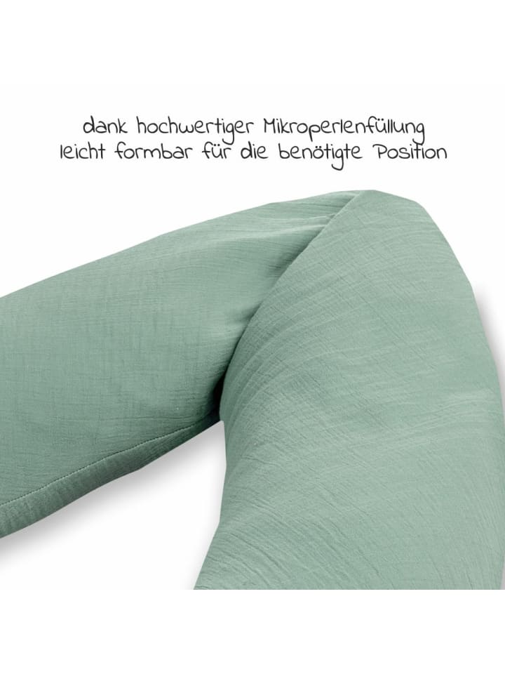 Julius Zöllner Stillkissen Mikroperlen-Füllung inkl. Bezug 190 cm in gruen günstig kaufen onesize