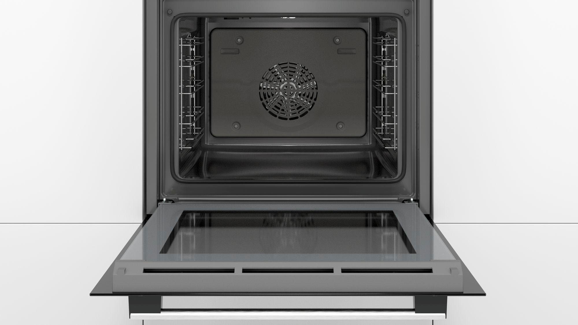 BOSCH Einbaubackofen 4 HBA533BS1, mit Teleskopauszug nachrüstbar, ecoClean Direct