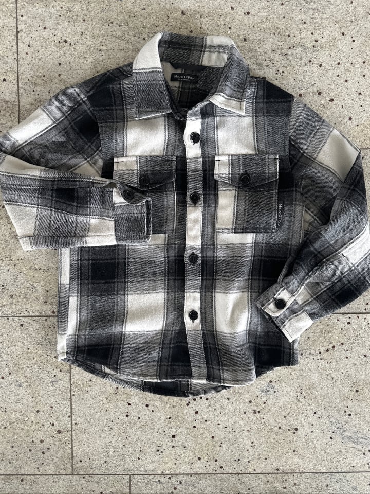 Marc O'Polo Junior Hemd in Schwarz/ Weiß günstig kaufen 140