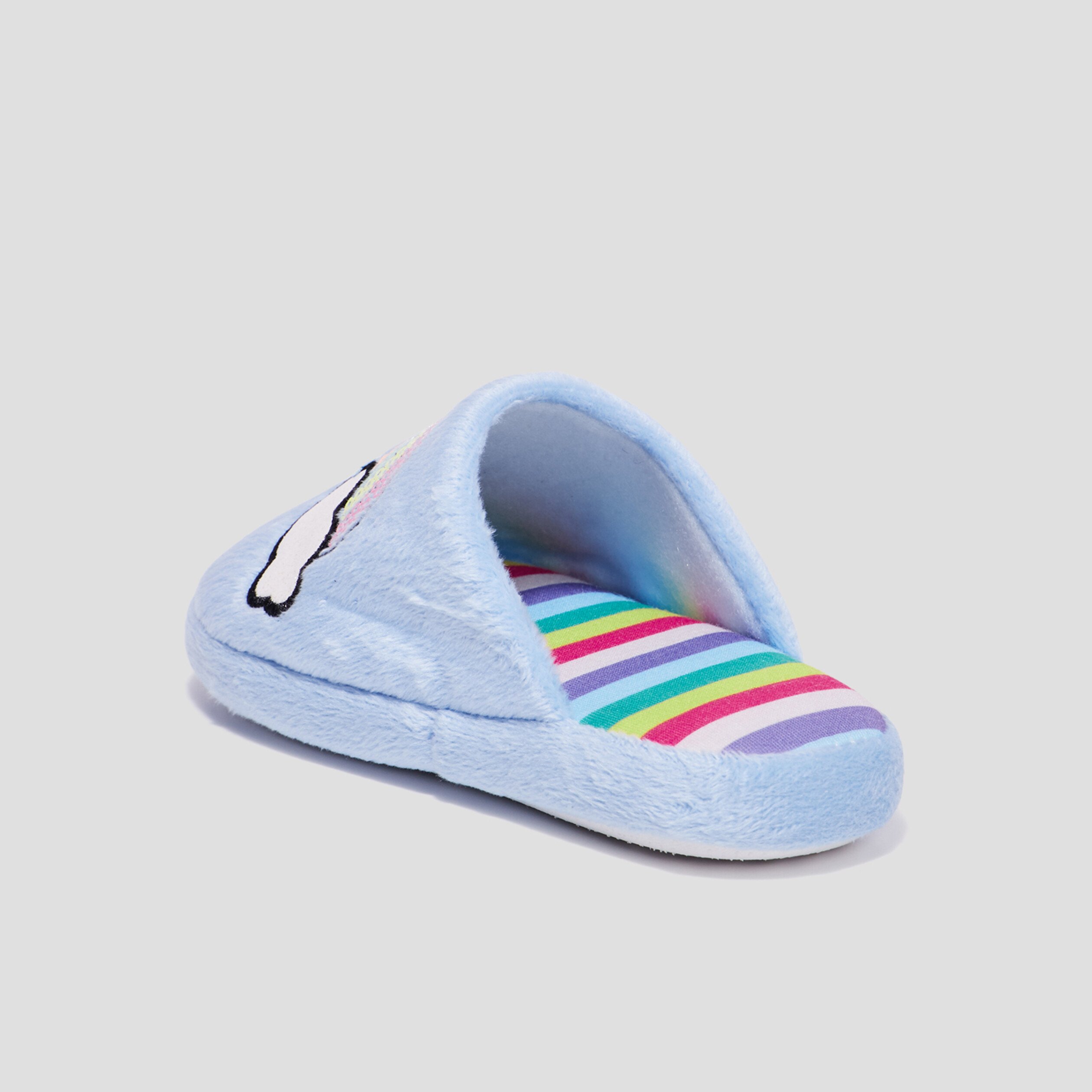 Chaussons mules à sequins bleu fille | La Halle
