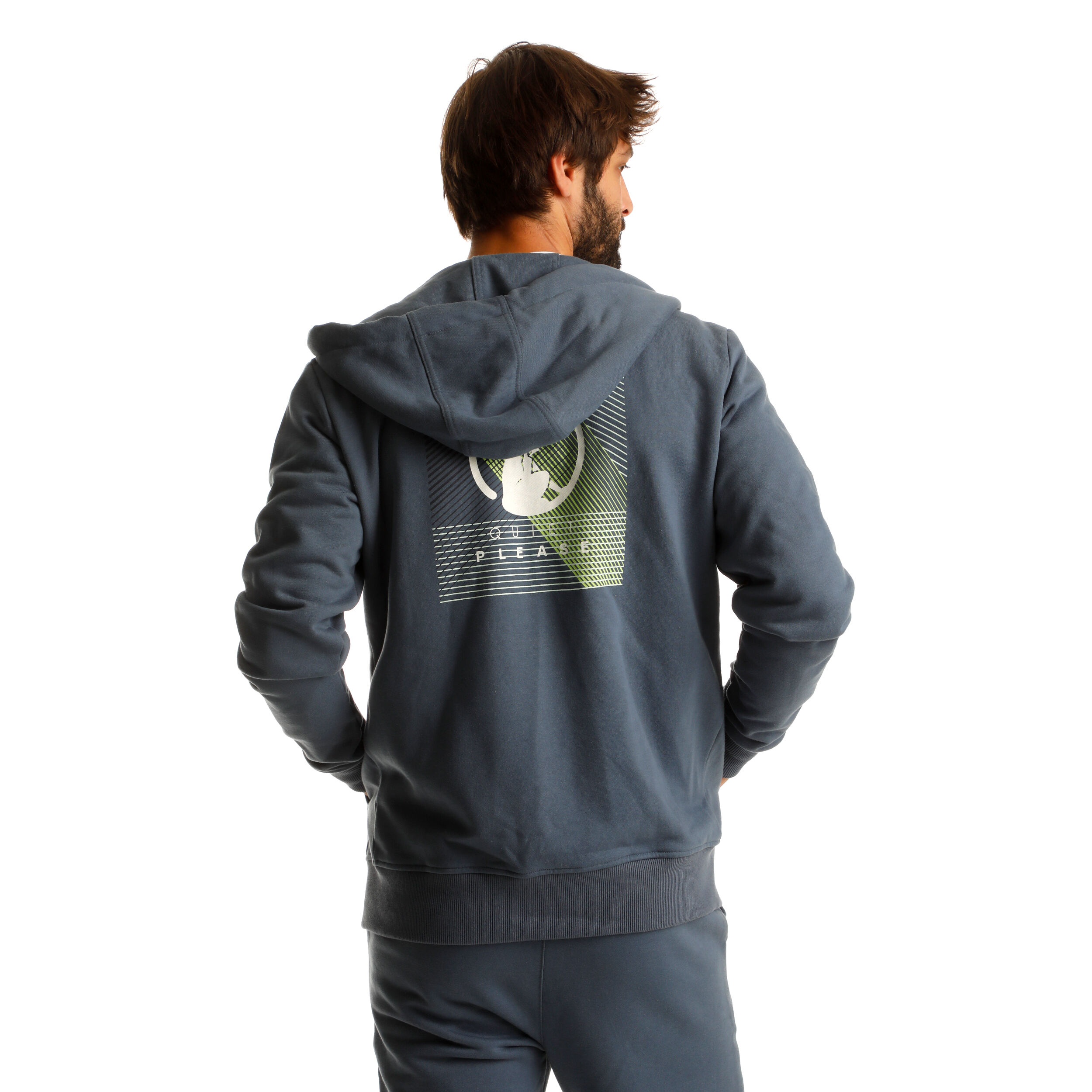 Linear Sweatjacke Herren - Blau