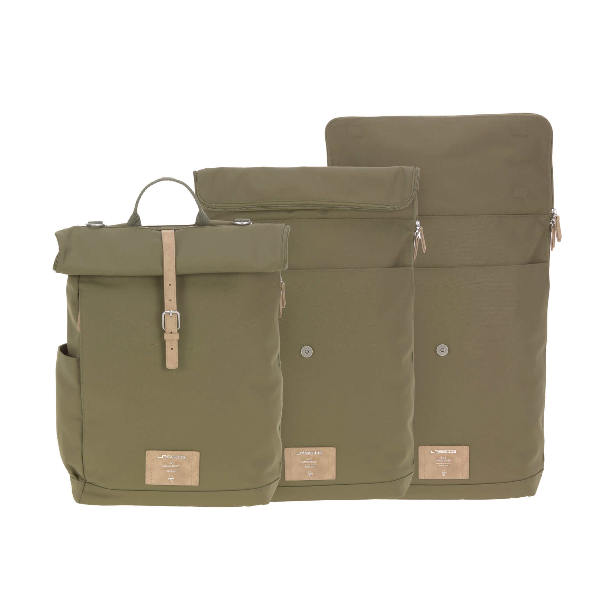 Wickelrucksack - Rolltop Backpack, Olive
