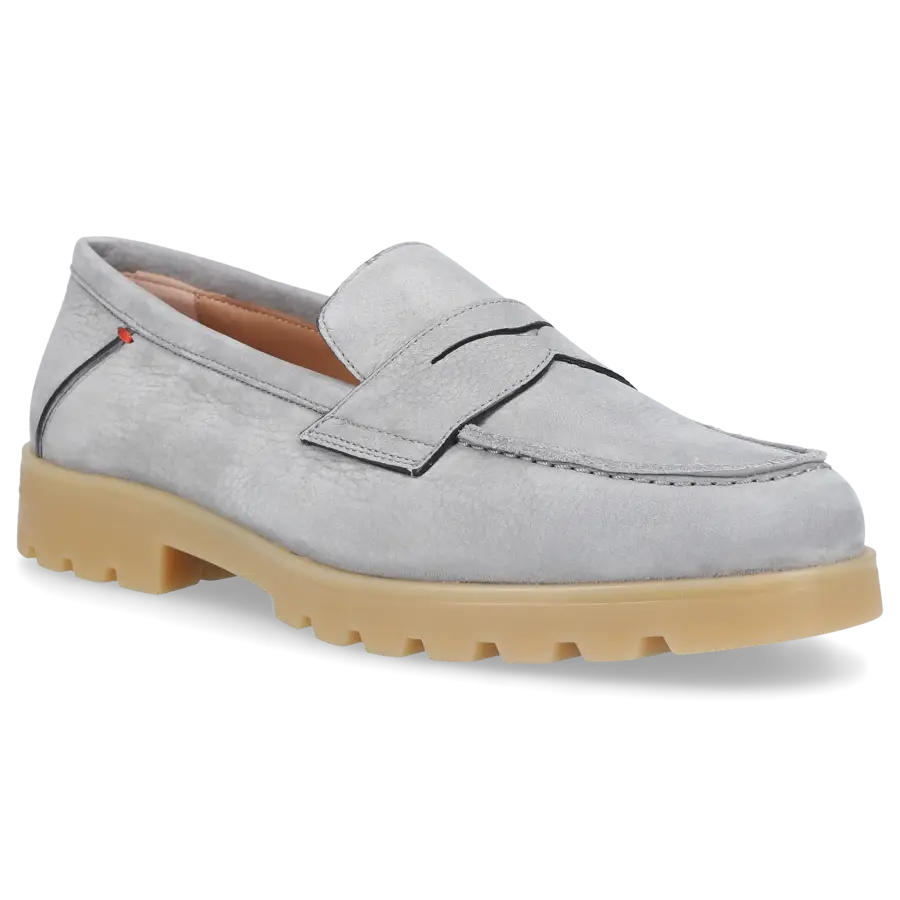 Santoni - Loafer 70644 Nubukleder - grau