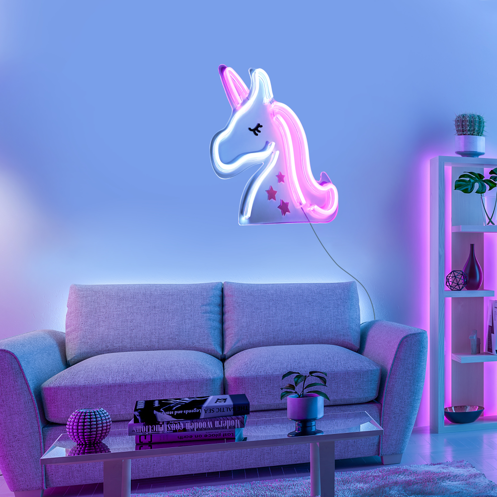 Neon-LED-Bild Neon-Unicorn