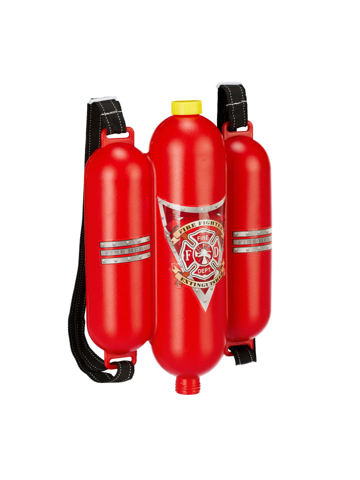 relaxdays Wasserspritze Feuerwehr in Rot/Gelb günstig kaufen onesize