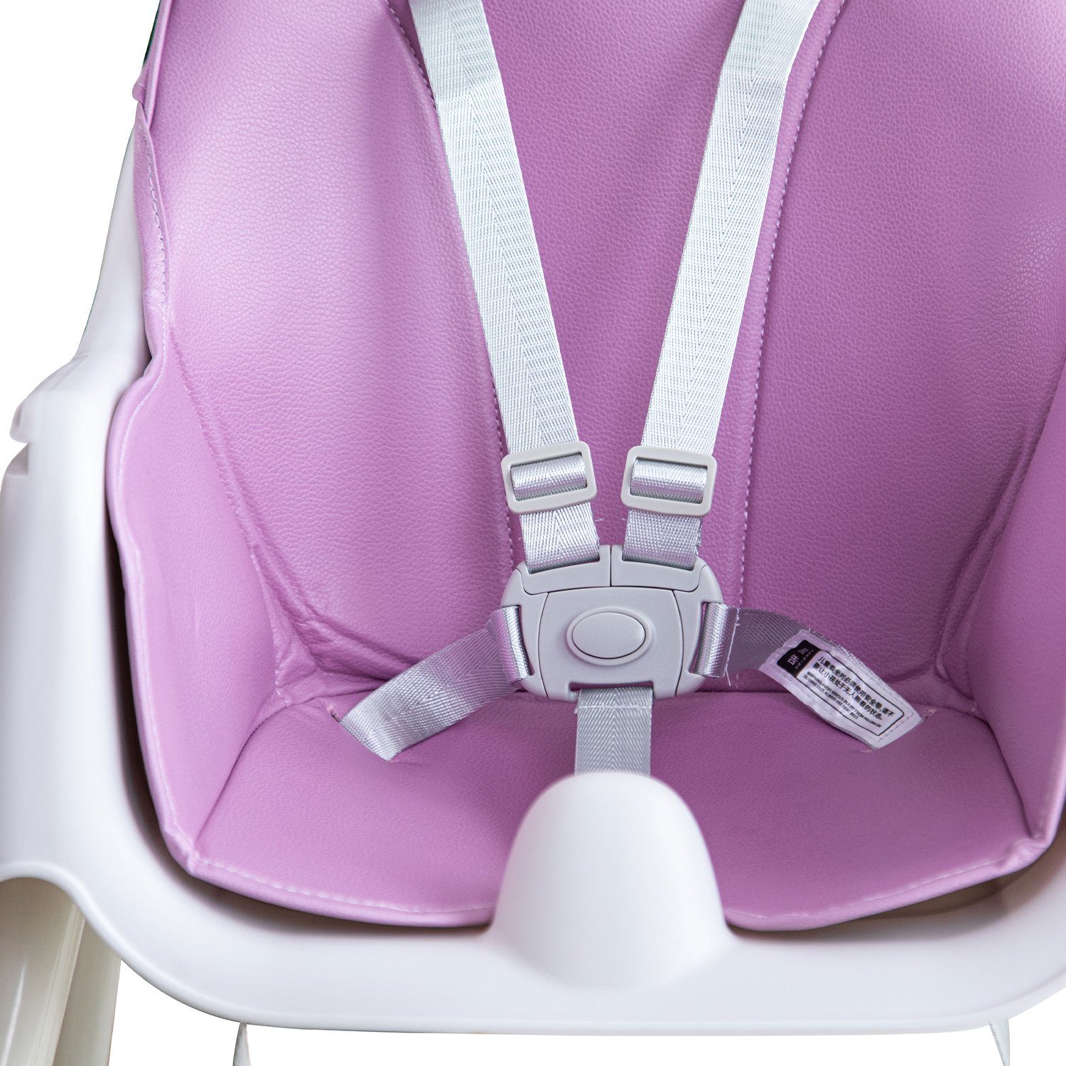 FOXSPORT Kinderklappstuhl Hochstuhl Kinder Hochstuhl 2 in 1 Babystuhl Kombihochstuhl (mit Ablagekorb, mit 5-Punkt-Sicherheitsgurt, wasserdichtes abnehmbares Tablett), klappbar, 6 Monate bis 4 Jahre, 50kg belastbar, violett/ grün (Türkis)