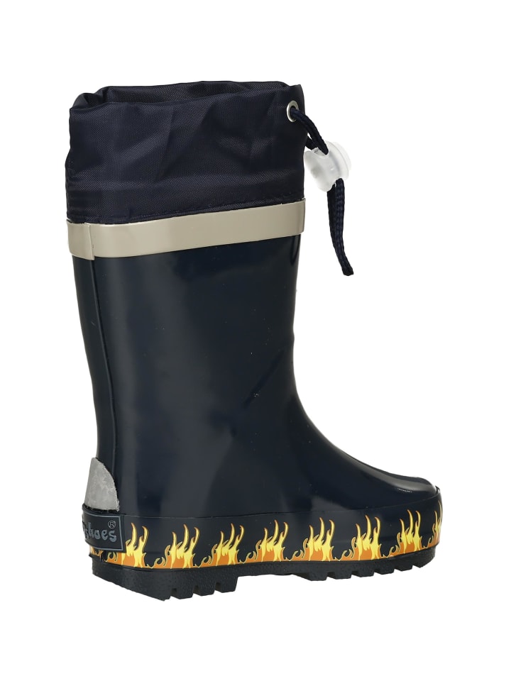 Playshoes Gummistiefel Feuerwehr in Marine günstig kaufen