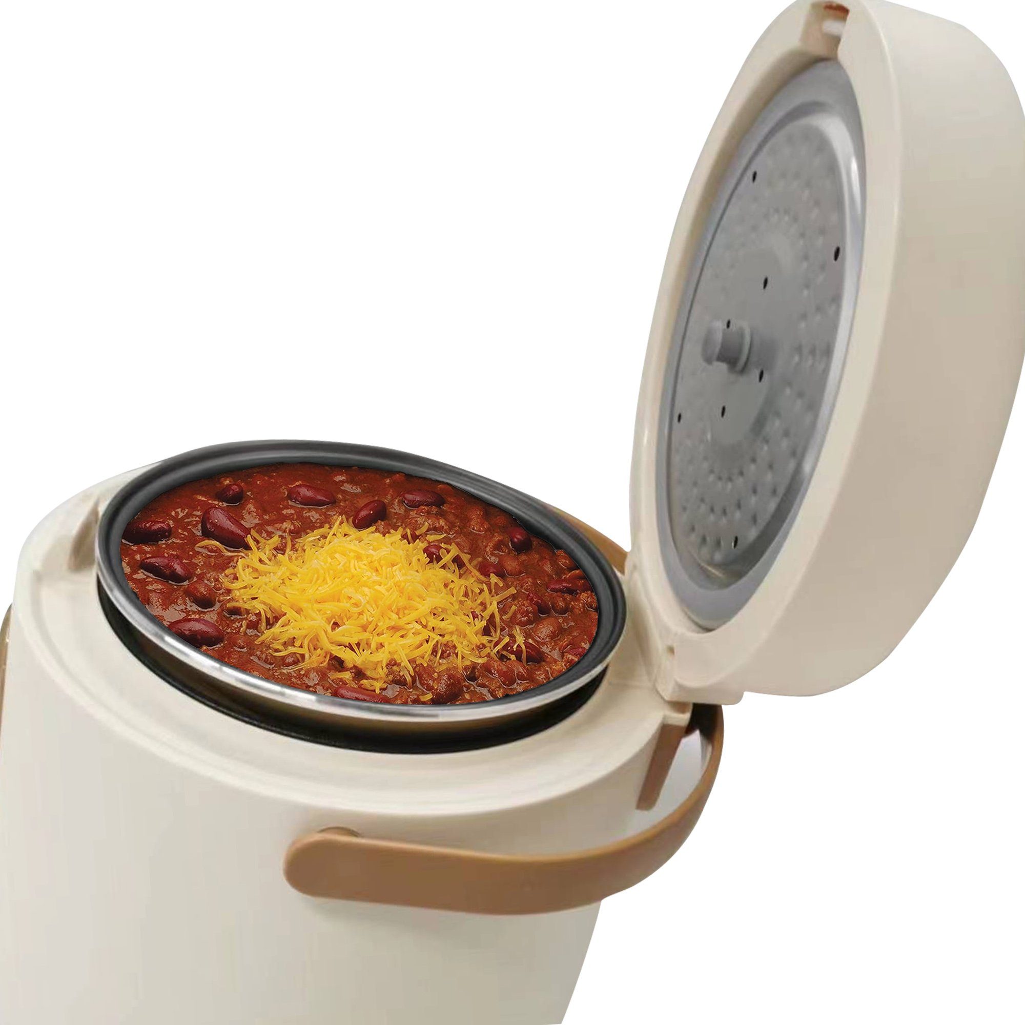 Mutoy Multikocher 2L Reiskocher mit Dampfgarfunktion Dampfgarfunktion,Warmhaltefunktion, perfekt für 1-4 Personen zum Kochen von Reis,Fleisch,Nudeln oder Suppe
