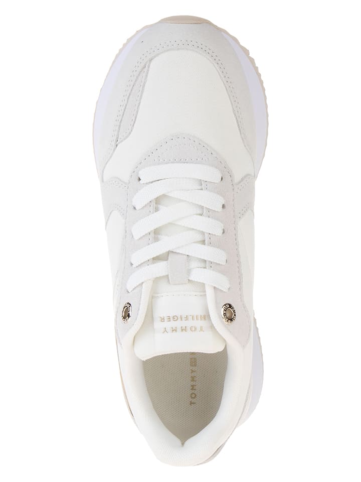 Tommy Hilfiger Shoes Leder-Sneakers in Weiß günstig kaufen 37