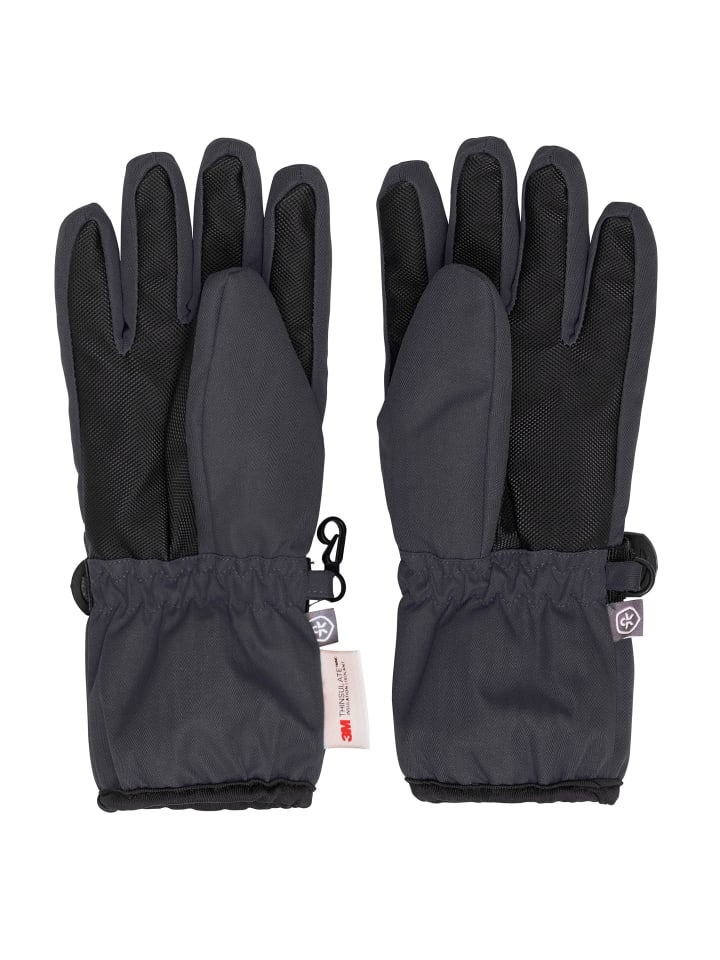Color Kids Skihandschuhe COGloves 5458 5458 Verstellbare Handschuhe mit Logo in Grau günstig kaufen