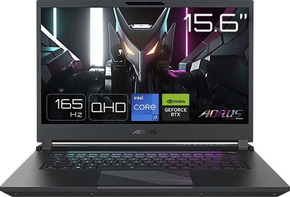 Gigabyte AORUS 15 BKF-73DE754SH Gaming-Notebook (39,6 cm/15,6 Zoll, Intel Core i7 13700H, GeForce RTX 4060, 1000 GB SSD)