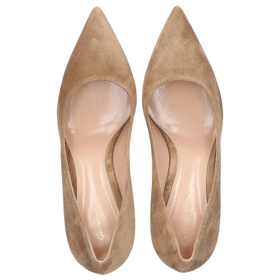 Gianvito Rossi - Pumps GIANVITO 85 Veloursleder - beige