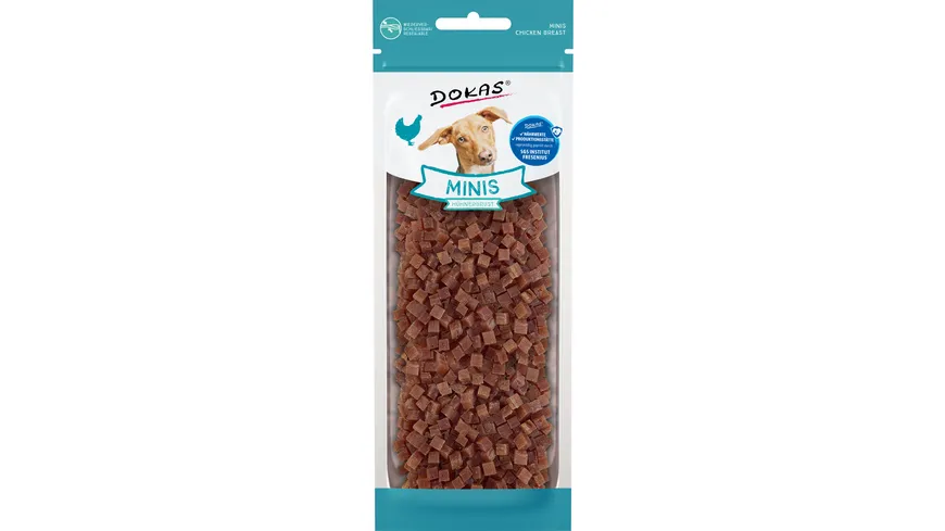Dokas Hunde Snack Minis Hühnerbrust 70 g